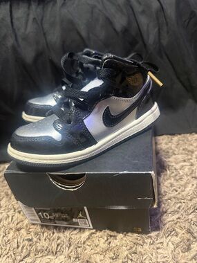 Jordan Kids Black and White Sneakers